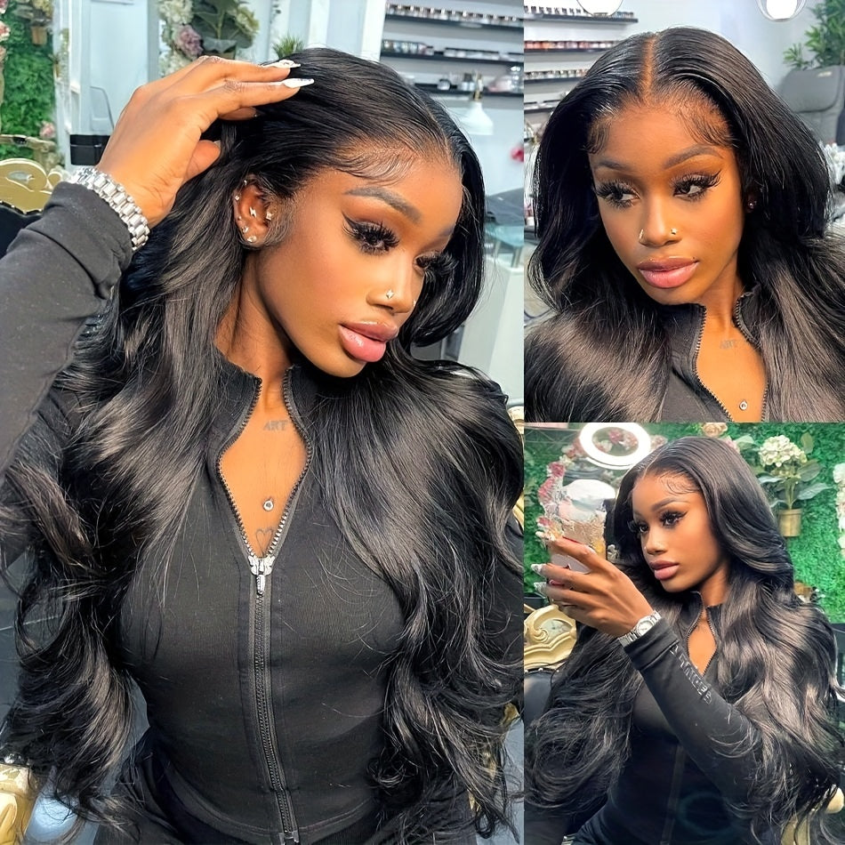 Firieya 13x6 HD Full Lace Front Wig Glueless Body Wave Wig Pre Plucked Real HD Lace Human Hair Wigs