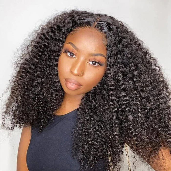 Firieya 13x6 HD Full Lace Front Wig Jerry Curly Wig Pre Plucked Real HD Lace Human Hair Wigs