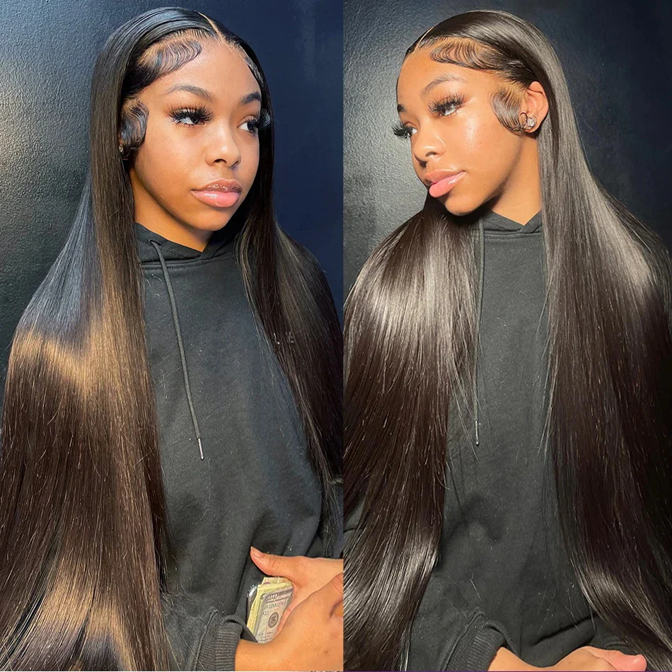 Firieya Glueless Straight Hair 13x6 HD Full Lace Front Wig Pre Plucked Real HD Lace Wig