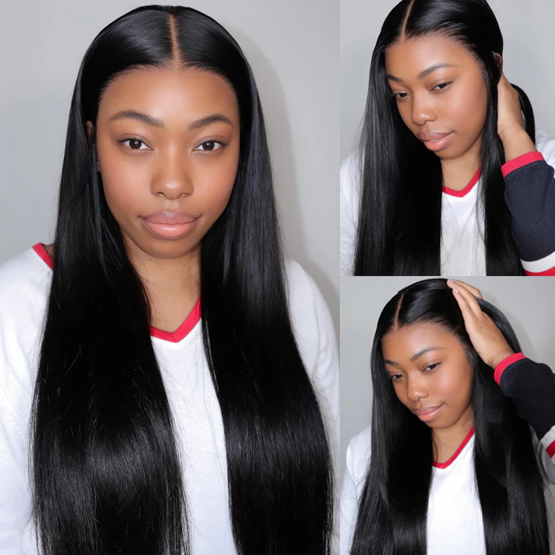 Firieya Glueless Straight Hair 13x6 HD Full Lace Front Wig Pre Plucked Real HD Lace Wig