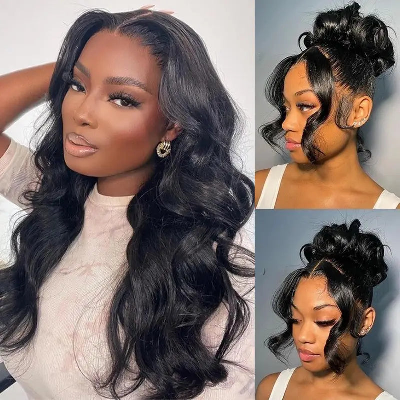 Firieya Pre Plucked 360 Transparent Lace Wigs Human Hair Body Wave HD Lace Frontal Wig With Natural Hairline