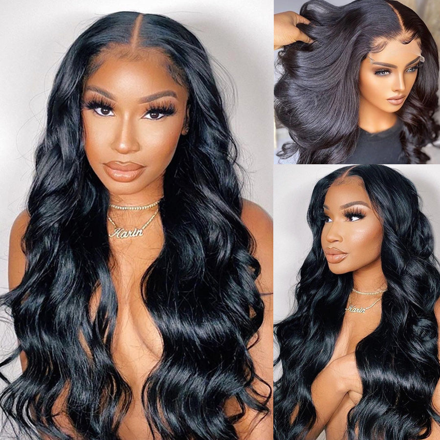 Firieya 5x5 HD Lace Closure Wig Glueless Body Wave Wig Pre Plucked Real HD Lace Human Hair Wigs