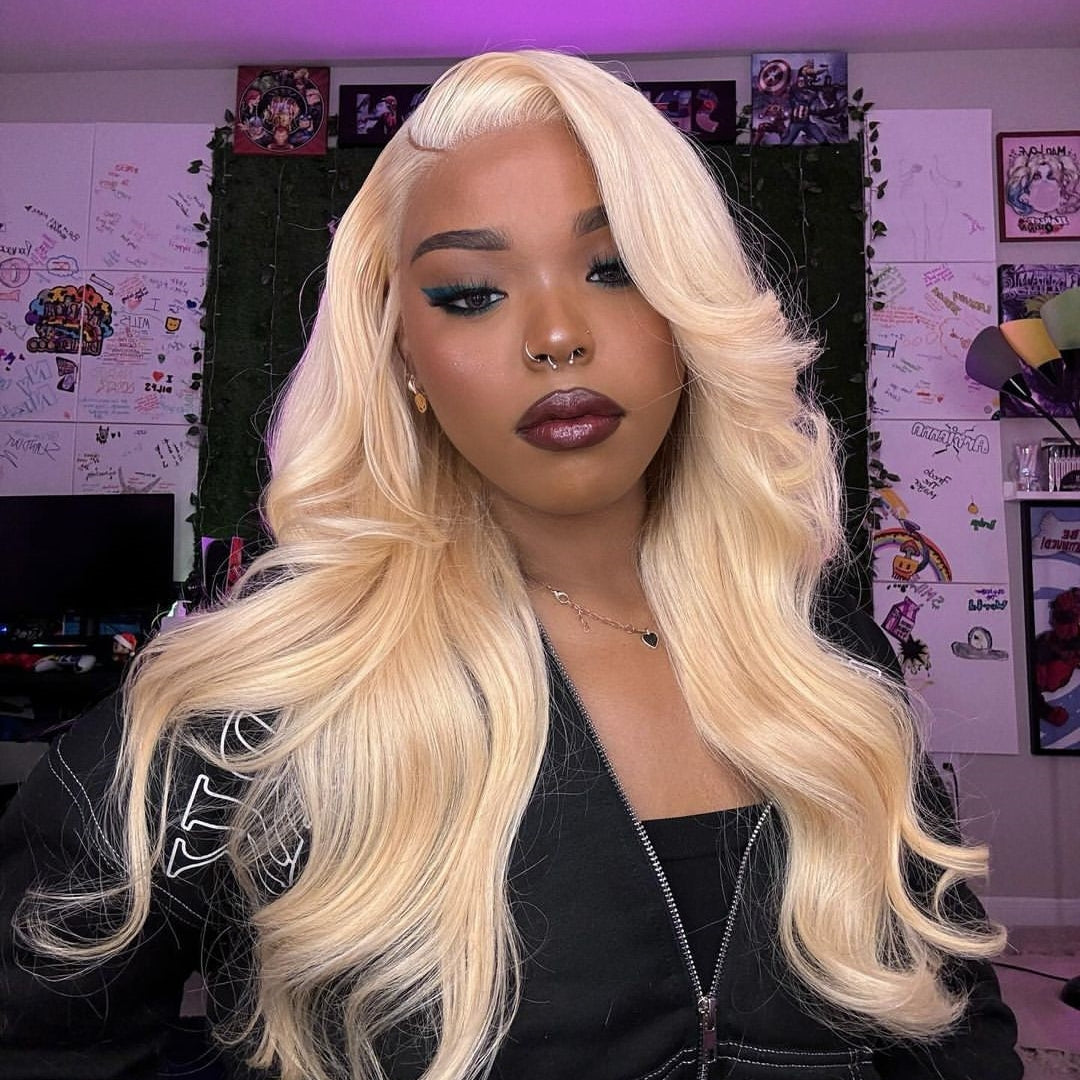 Firieya Hot Body Wave 613 Blonde 13x4 HD Lace Front Human Hair Wigs for Women Pre plucked hairline