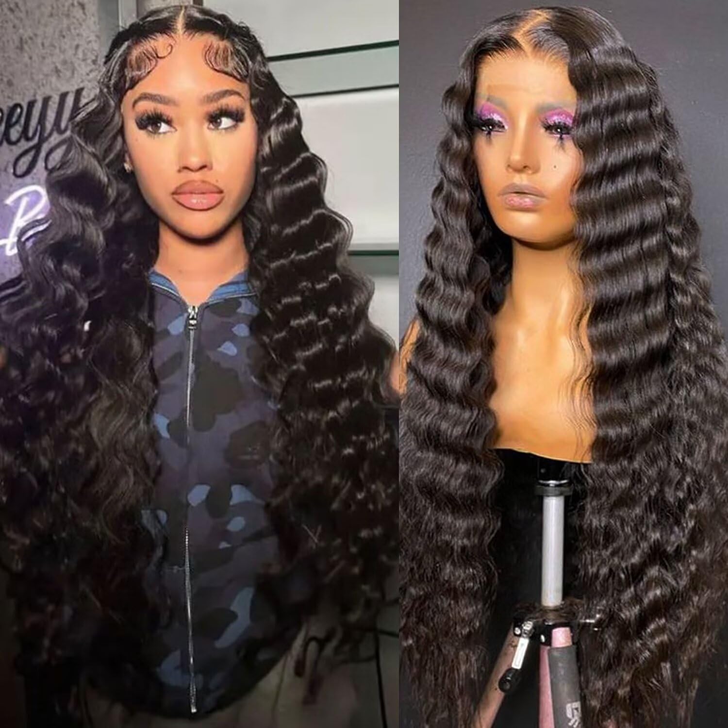 2 Wigs = $239| 24" 13x6 Loose Deep Wave Wig & 16" 13x4 Deep Wave Bob Wig