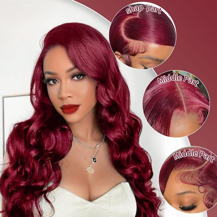 Firieya Full HD Lace 99J Burgundy Wigs Body Wave Glueless Human Hair Wigs Pre plucked Lace Frontal Wig