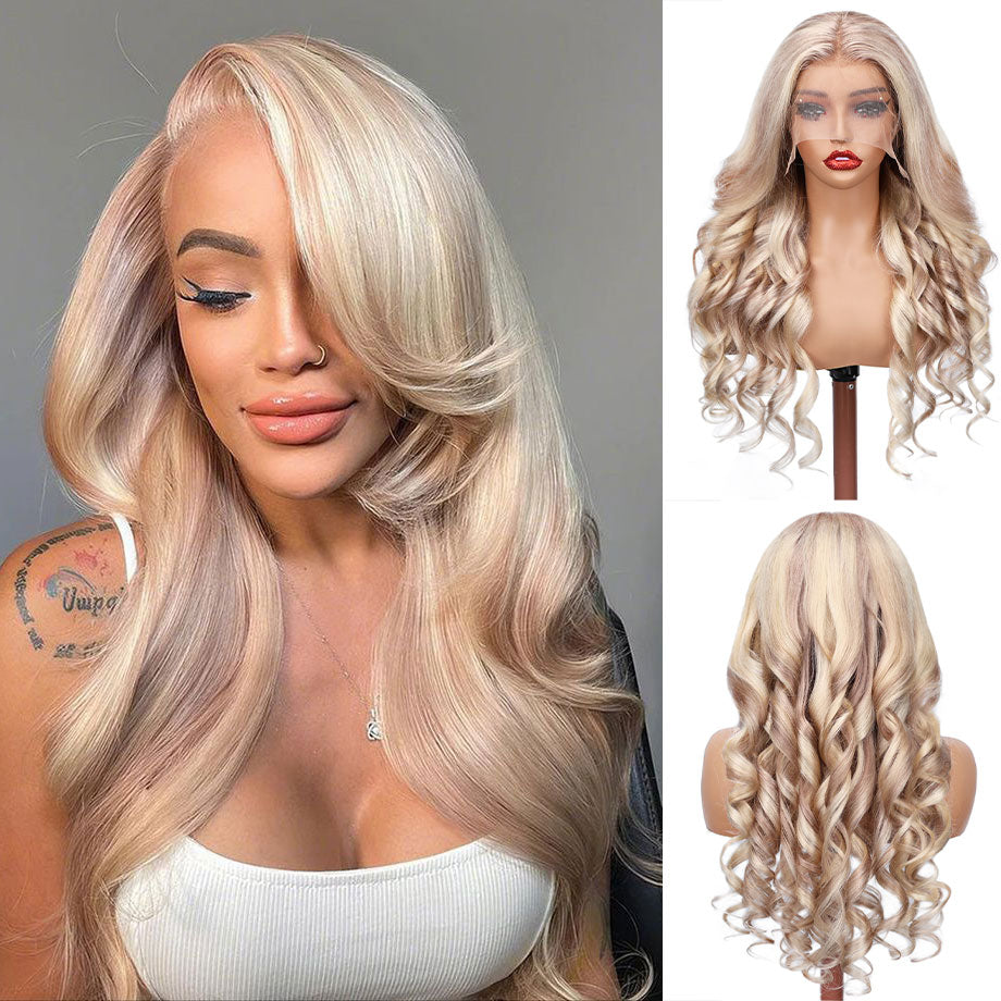 Firieya P18/613 Blonde Lace Front Wigs Pre Plucked For Black Women Body Wave 13x4 HD Transparent Lace Closure Wigs Human Hair Wig