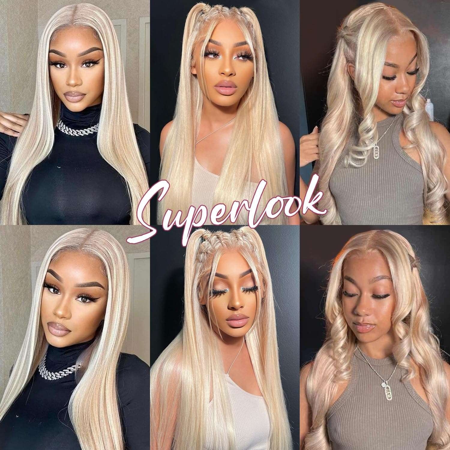 Firieya Hot Sale Ash Blonde Wig With Brown Highlights #P18/613 13x4 Lace Front Wigs Straight/Body Wave Glueless Wig