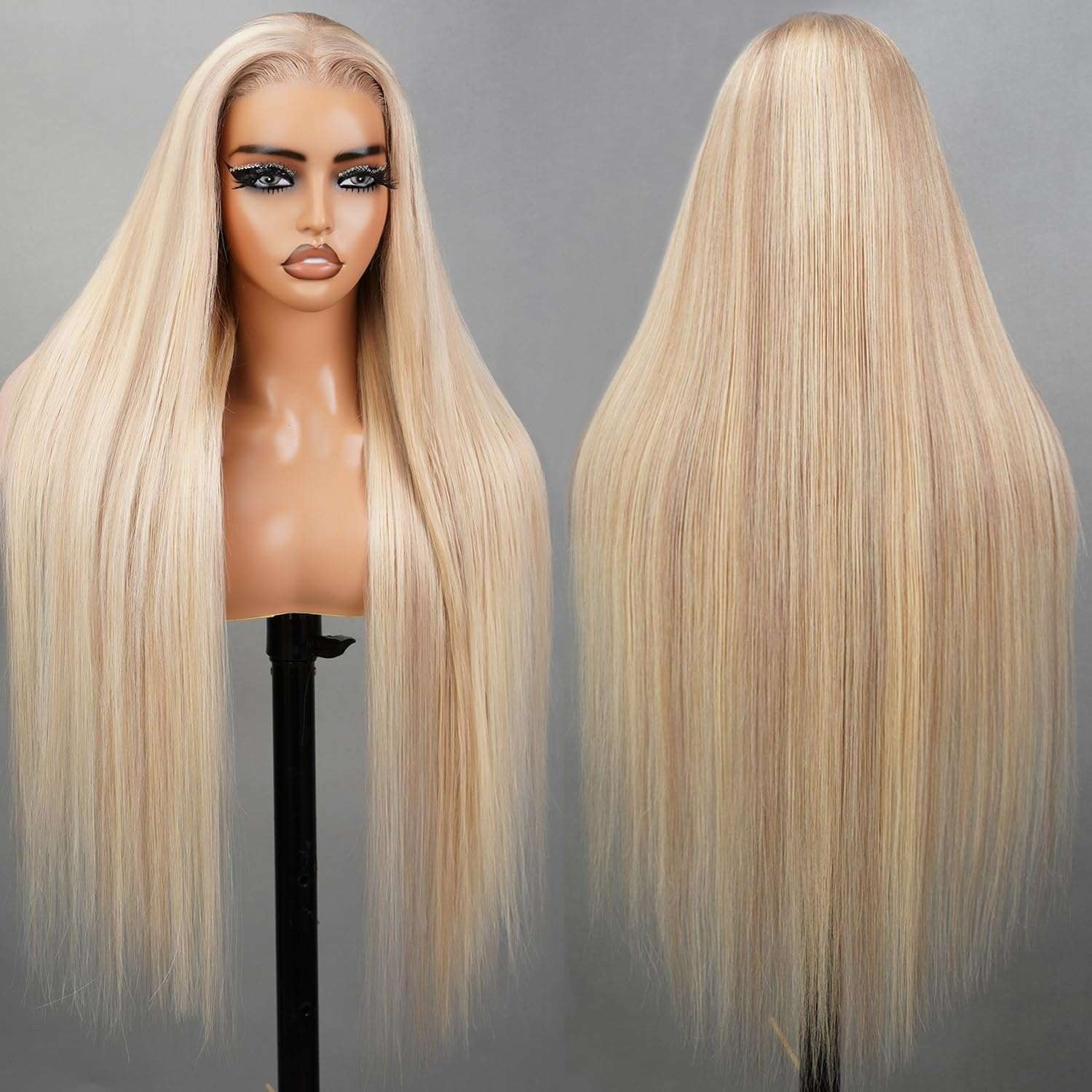 Firieya Hot Sale Ash Blonde Wig With Brown Highlights #P18/613 13x4 Lace Front Wigs Straight/Body Wave Glueless Wig