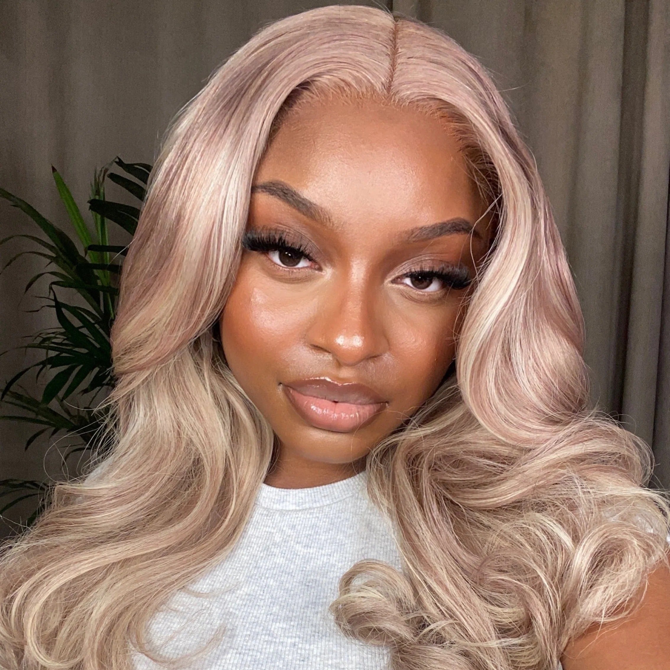 Firieya Hot Sale Ash Blonde Wig With Brown Highlights #P18/613 13x4 Lace Front Wigs Straight/Body Wave Glueless Wig