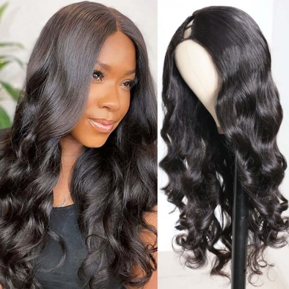 Firieya Body Wave Barrel Curls V Part Wig Human Hair 0 Skill Needed Wig Protective Style