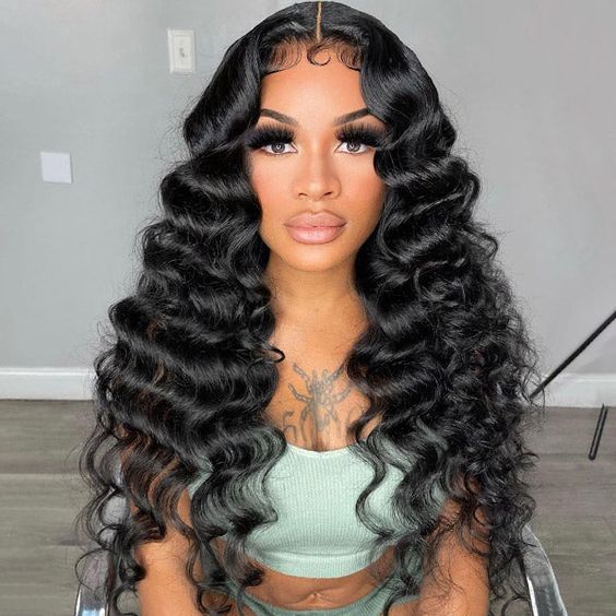 Firieya 7x5 HD Lace Front Wig Loose Wave Pre Plucked Real HD Lace Human Hair Wigs