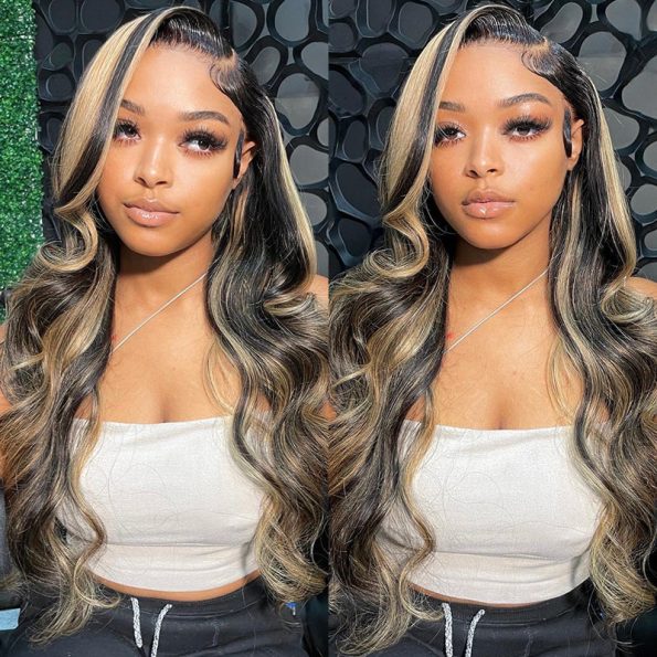 Firieya Balayage Highlight Wig Straight/Body Wave 7×5 HD Wear Go Glueless Pre-Cut Lace Wig