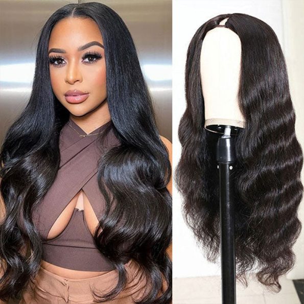 Firieya Body Wave Barrel Curls V Part Wig Human Hair 0 Skill Needed Wig Protective Style